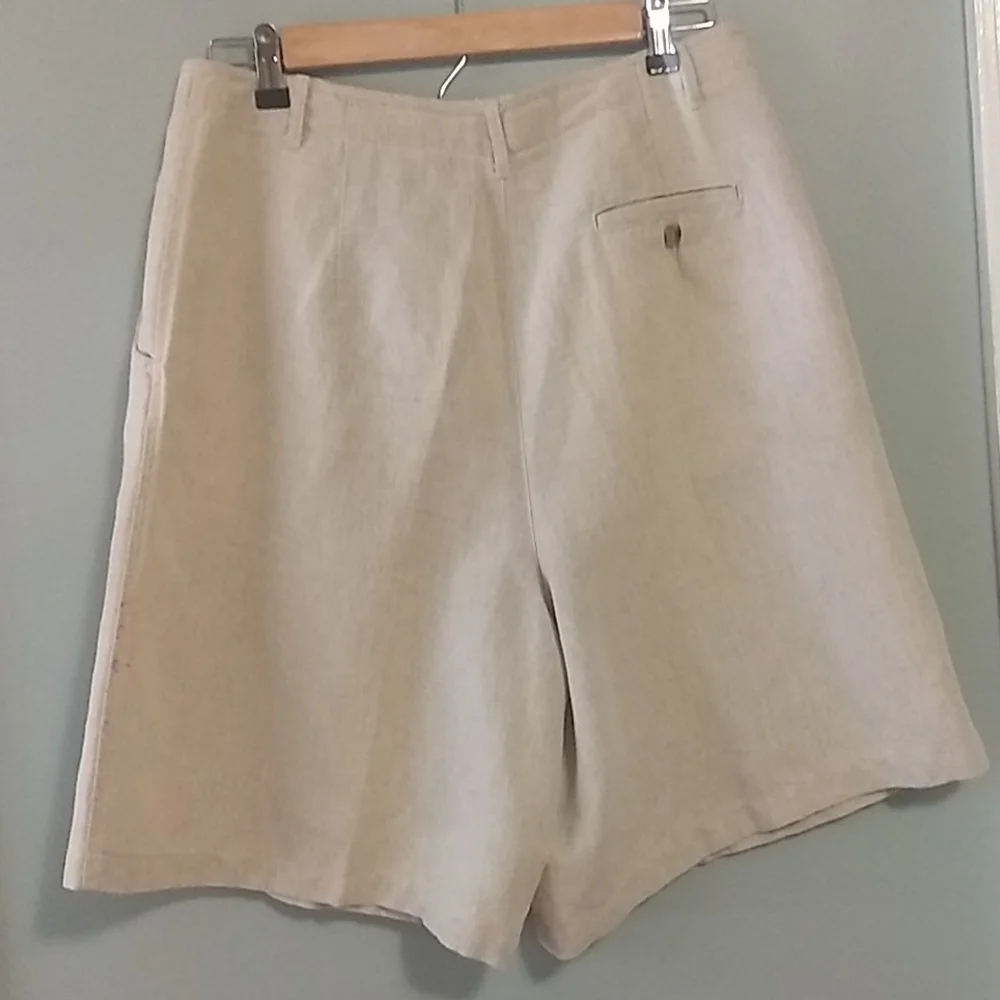 Talbot's Linen Cotton Blend Shorts Size 16